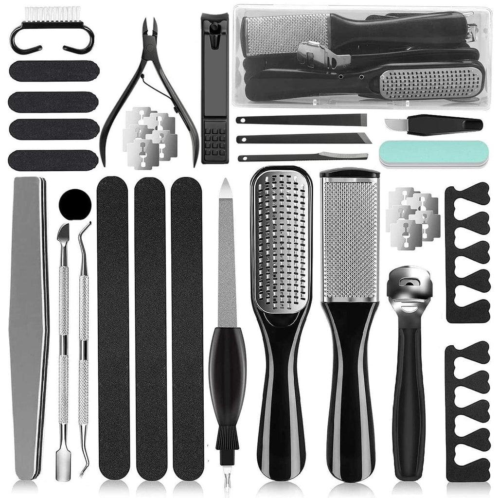 36 in 1 Professional Pedicure Kit, Foot File, Foot Rasp and Callus Remover