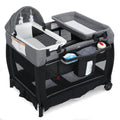 TODEFULL 4 in 1 Foldable Pack and Play with Bassinet & Changing Table