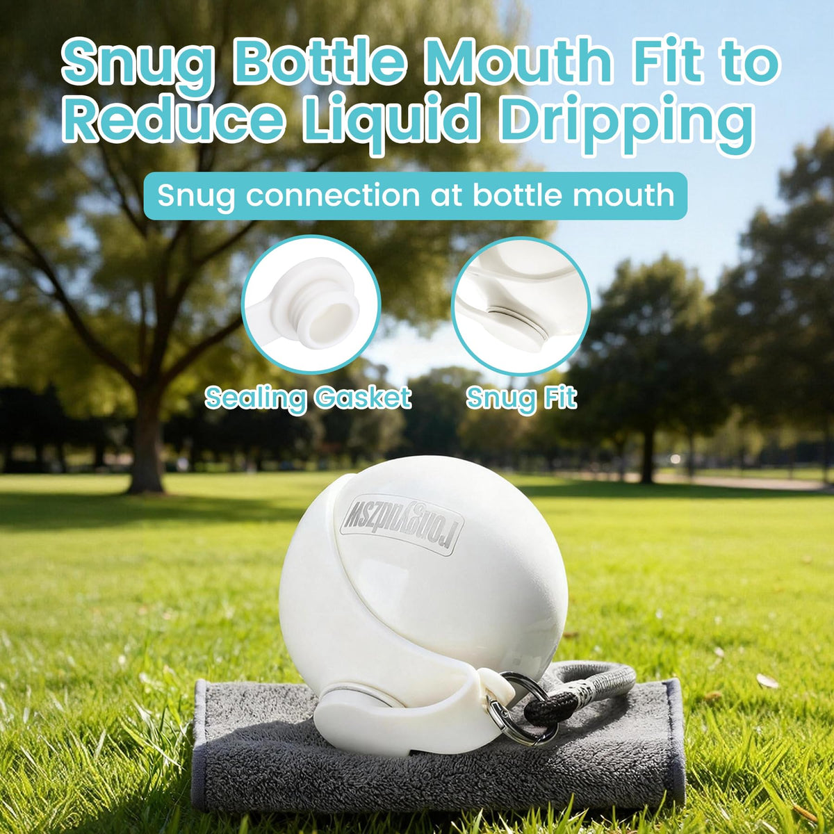 2-in-1 Portable Dog Water Bottle with Bowl, 285 ml, Leak-Proof Stainless Steel Dog Travel Water Bottle with Silicone Foldable Bowl, Suitable for Small Dogs on Walks and Outdoor Hikes