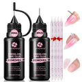 Luckyfairy Nail Glue Remover 20ml*2pcs for Press Ons Pinpoint