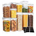 MR.SIGA 12 Pack Airtight Food Storage Container Set for Pantry Organization