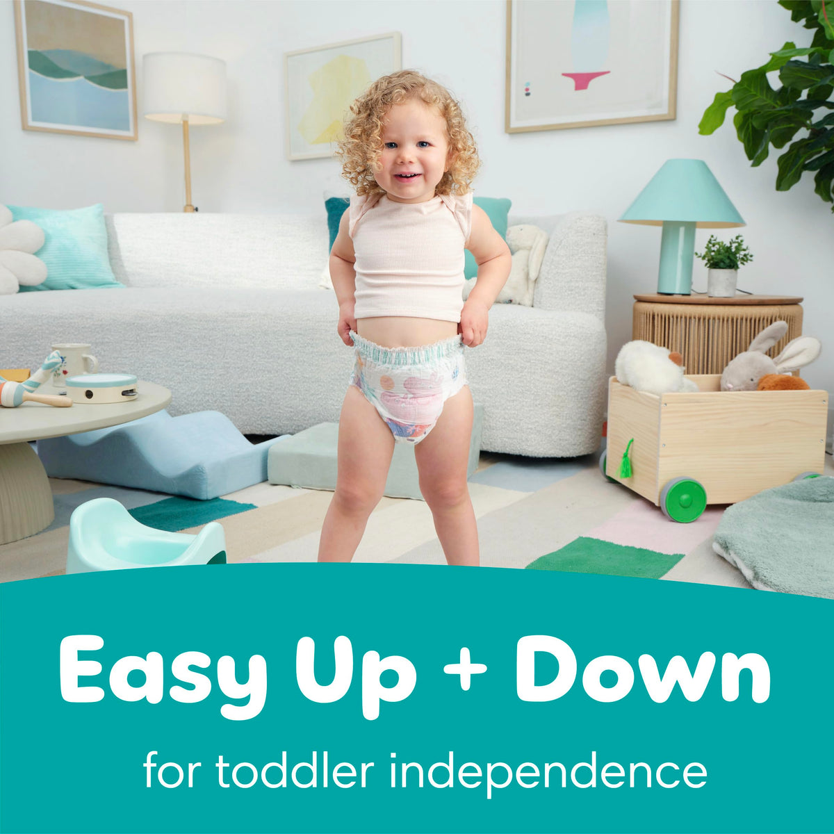 Easy Ups Girls & Boys Potty Training Pants, Size 4 (2T-3T), 140 Count, Peppa Pig Absorbent Pull Up Training Underwear, Up to 100% Leakproof Day and Night, Hypoallergenic