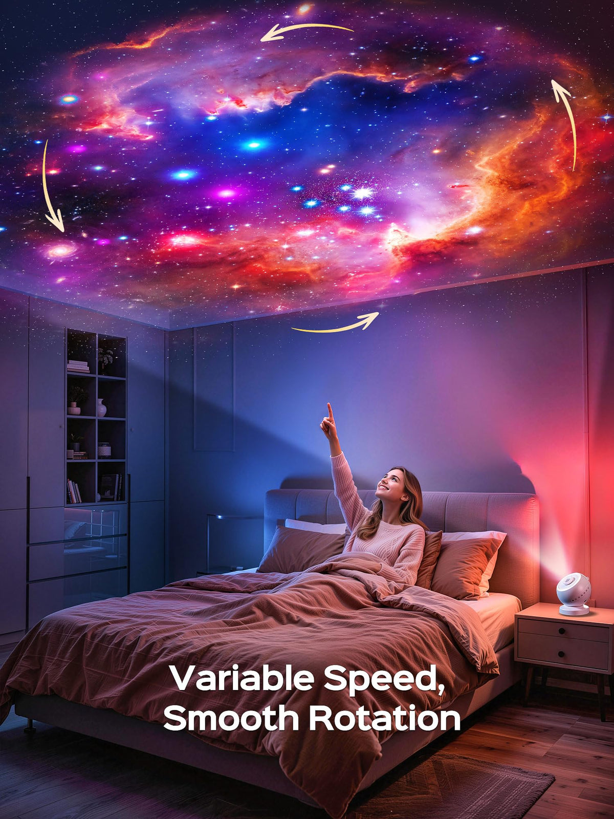 Star Galaxy Projector Night Light,29 Soothing Sounds Machine,16 HD Disc Planetarium Ocean Room Ceiling Projector Led Lights for Bedroom,Remote Timer Mood Sensory Light for Kids,Gifts for Boys & Girls