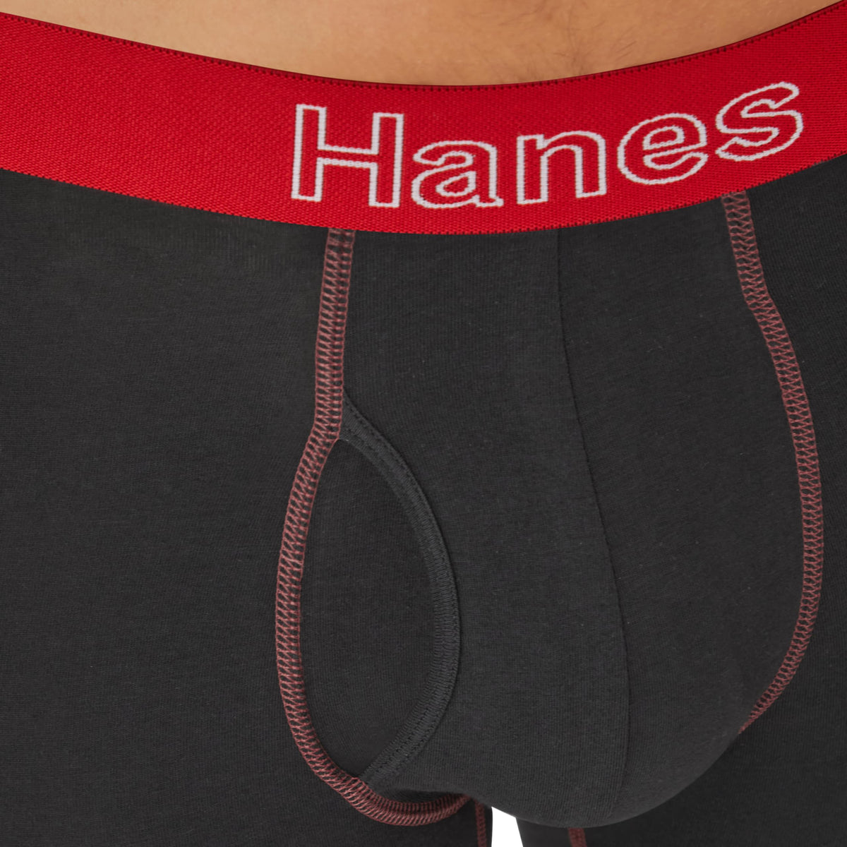Hanes Men's Underwear Boxer Briefs Pack, Moisture-Wicking Underwear, Stretch-Cotton Boxer Briefs, 6-Pack
