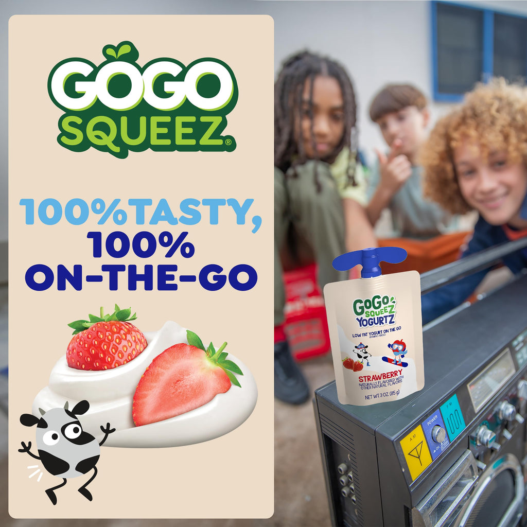 GoGo squeeZ Low Fat YogurtZ Variety Pack, 3 oz Pouches, 20 Count