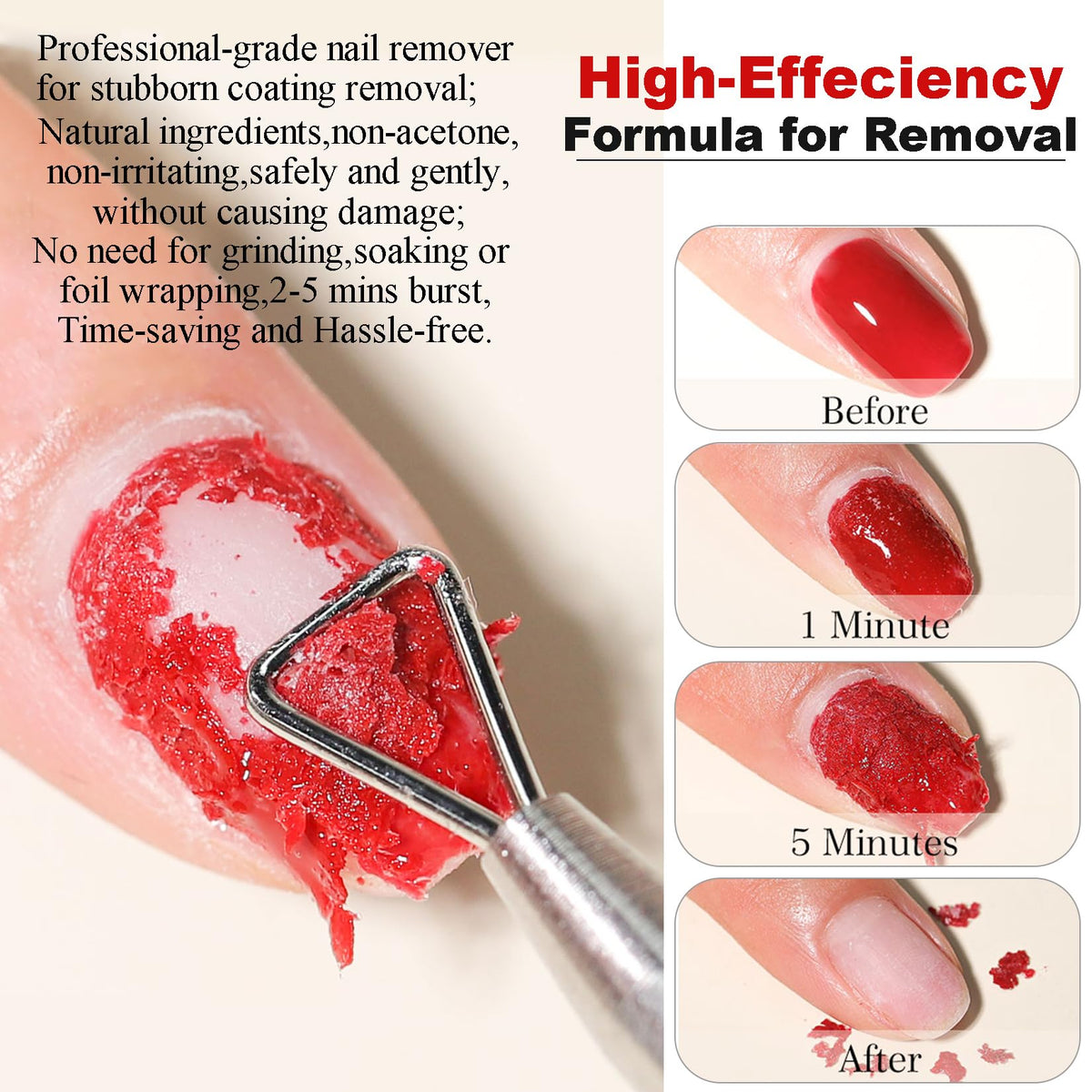 Gel Nail Polish Remover Kit with Cuticle Oil & Latex Tape & Removol Tools