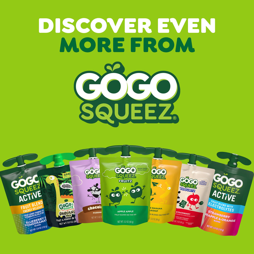 GoGo squeeZ Low Fat YogurtZ Variety Pack, 3 oz Pouches, 20 Count