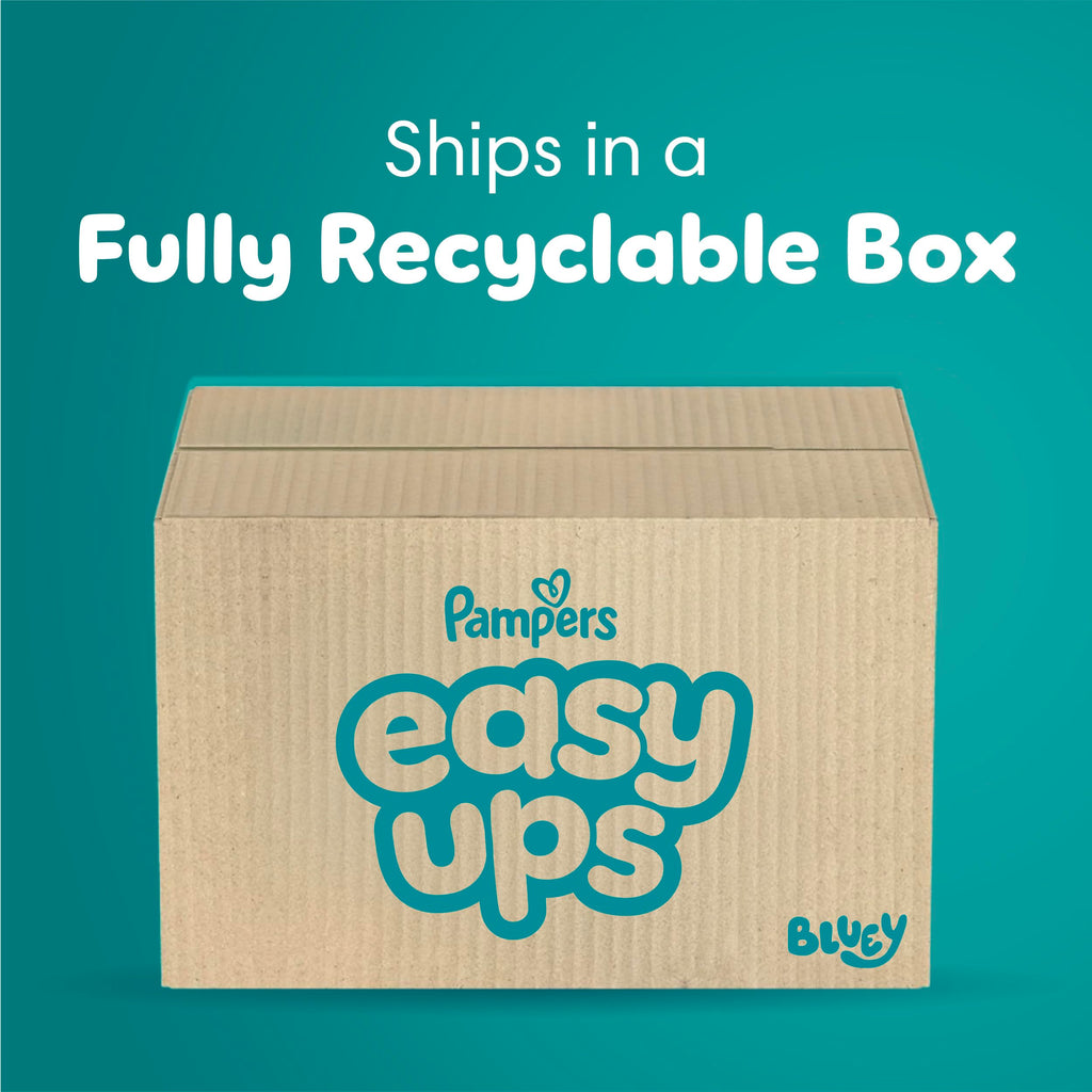 Easy Ups Girls & Boys Potty Training Pants, Size 7 (5T-6T), 84 Count, Bluey Absorbent Pull Up Training Underwear, Up to 100% Leakproof Day and Night, Hypoallergenic