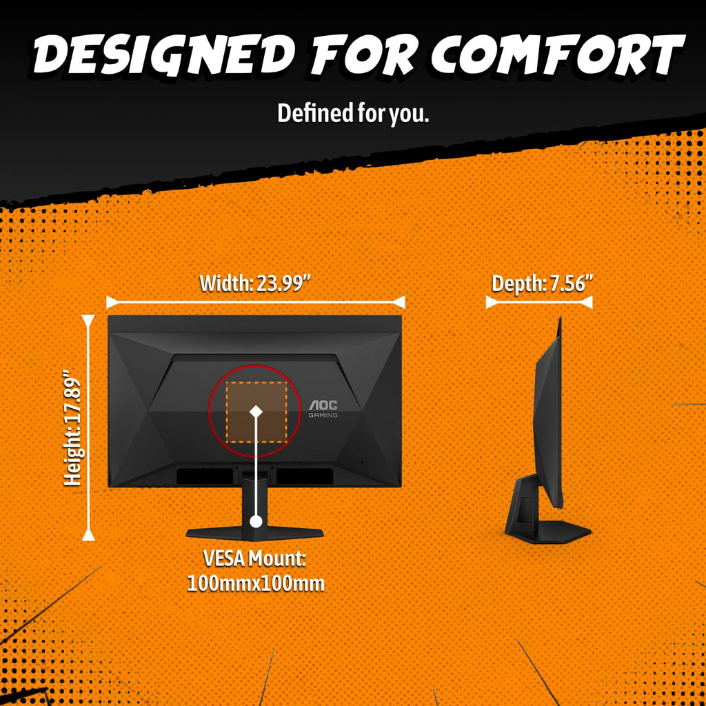 AOC 27" Gaming Monitor QHD 240Hz QD OLED NVIDIA G-SYNC Compatible Q27GAZD