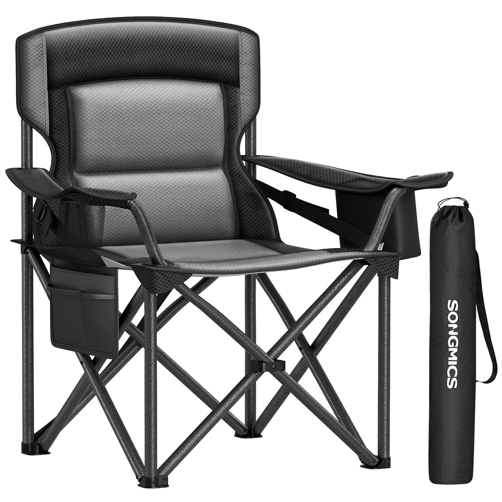 SONGMICS Folding Camping Chair, Max. Load Capacity 451.9 lb