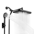 Seacity Black Rain Shower Head with Handheld Shower Head, 5 Spray Modes