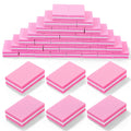 400 Pcs Sponge Nail Buffer Blocks for Acrylic Nails Pink