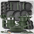 CAROTE 49pcs Nonstick Cookware Set, Pots and Pans Set with Bakeware