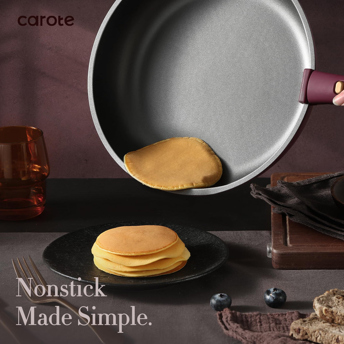CAROTE 32pcs Pots and Pans Set Non Stick, Detachable Handle Cookware Sets