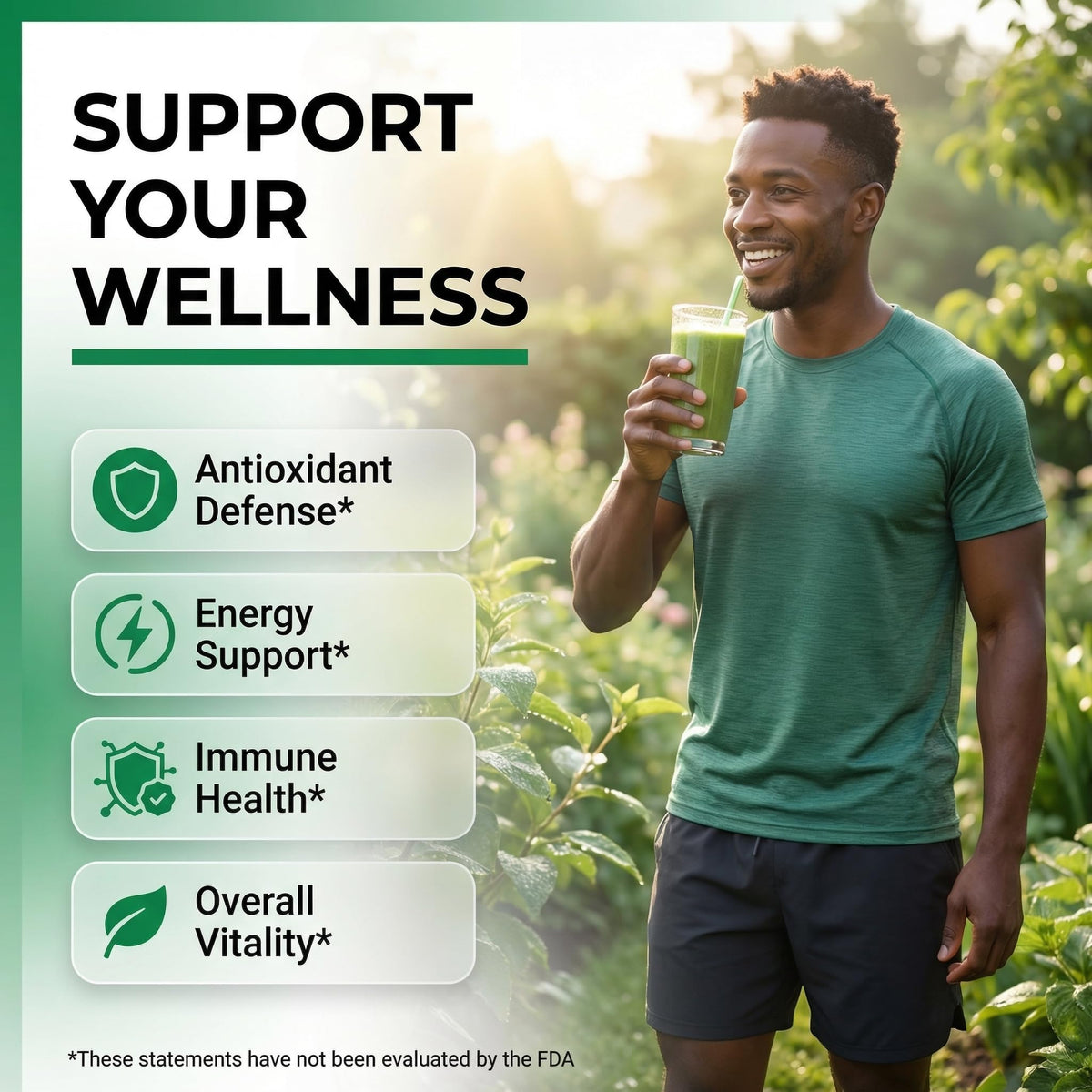 Clean Nutra Moringa Gummies | Pure Moringa Powder Supplement + Ashwagandha Turmeric Spirulina & Ginger Energy, Skin, Immune & Gut Health Green Superfood - Moringa Capsules Alternative