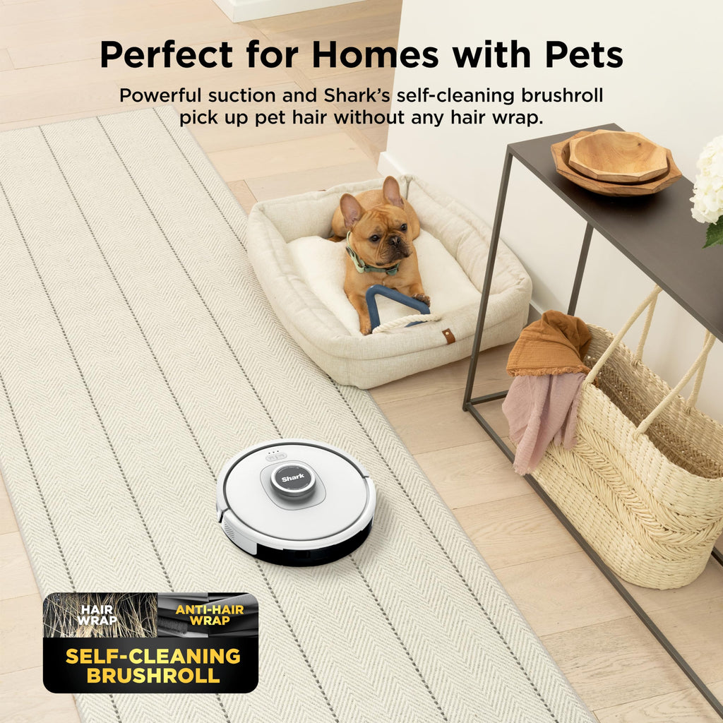 Shark AV2511AE AI Ultra Robot Vacuum, Black/Silver, Carpet and Hard Floor