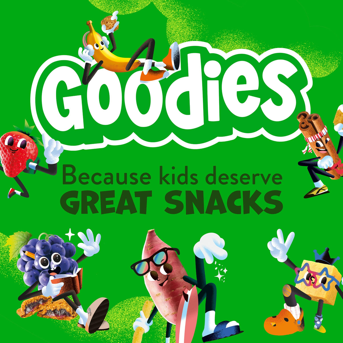 Goodies Strawberry PB&J Poppers, Soft Baked Kids Snack Bars, 24 Bars