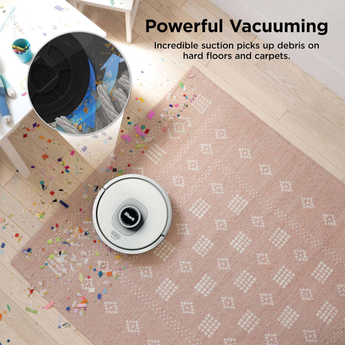Shark AV2511AE AI Ultra Robot Vacuum, Black/Silver, Carpet and Hard Floor