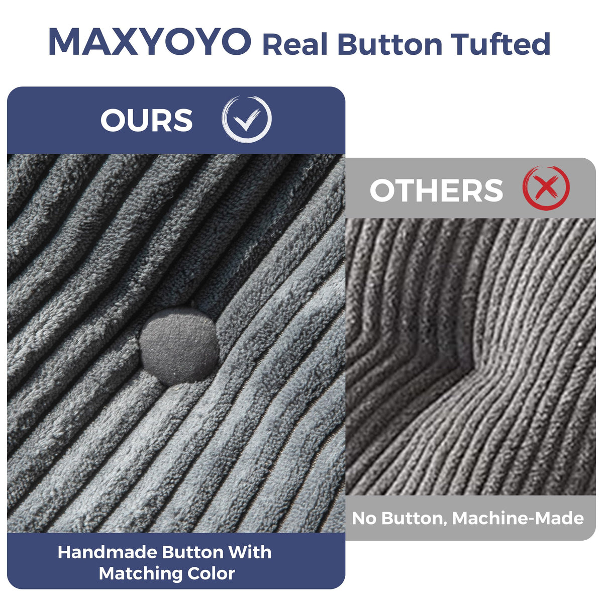 MAXYOYO Folding Sofa Bed, Convertible Chair Bed with Pillow